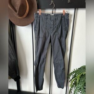 J. Crew grey cargo skinny twill classic cotton pants trousers basic stretch